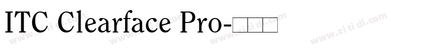 ITC Clearface Pro字体转换